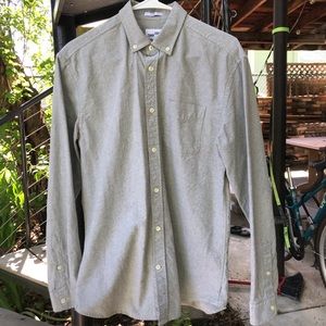 Frank & Oak Jasper Button Down Mens Medium EUC